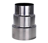 FUWQEPA Tuyau Réduction D'extension Acier Inoxydable, 1 Pièce, Adaptateur Grande Tête À Petite Cheminée, Connecteur Tube Réducteur Conduit(10cm~7cm)