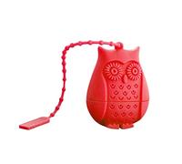 FUXIU Infuseurs À Thé en Silicone Réutilisables Hibou Mignon Sachet Thé Passoire Cuillère À Café Filtre Infuseur À Feuilles Mobiles avec Corde