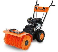 Balayeuse déneigeuse thermique FUXTEC FX-KM196, avec brosse de balayage - sans embout optionnel
