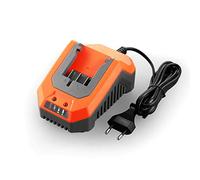Fuxtec Chargeur Rapide Li-ION 2,4A 70W FX-E1LG2A - pour Batterie 2Ah & 4Ah adapté à Tous Les Outils de Jardin 20 Volt - Tension de Charge 20.9V
