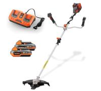 FUXTEC 40V – Dégazonneur électrique FX-E2MSCSET – Dégazonneur sur batterie – Largeur de coupe de 35 cm – 2 en 1 : dégazonneur et coupe-bordures – Système de batterie 2 x 20V
