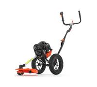 FUXTEC Débroussailleuse Thermique à Roues FX-FSR152 • Moteur 52 cm³ 2 Temps • Coupe-Bordure à Fil 3 mm • Roues Pneumatiques 32 cm • Easy Starter • Structure Pliable