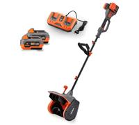 FUXTEC, déneigeuse électrique sans fil 40V, modèle FX-E2SCH SET | Largeur de travail de 50 cm | Portée d'éjection jusqu'à 10 mètres | Pelle à neige sans fil