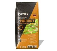 FUXTEC Engrais gazon automne FX-RDH5 - 5 kg pour jusqu’à 125 m² - Formule NPK 5+3+12 - Granulés solubles résistants au froid, gel et hiver - Fertilisation durable Made in Germany