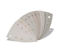 FUXTEC - Feuilles abrasives Premium pour ponceuses delta FX-E1MS20 (10 pces)