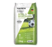 FUXTEC Graines de gazon FX-RSSP1 - Pelouse de sport - 1 kg - 50 m² | Graines d'herbe de qualité supérieure - Mélange d'herbe extrêmement résistant - Haute résistance au pied - Croissance rapide