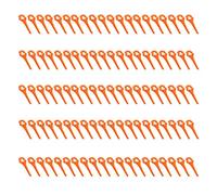 Fuxtec Lot de 100 Lames de Rechange en Plastique - pour Coupe Bordure Batterie 20V FX-E1RT20 - Original