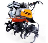 FUXTEC Motobineuse Thermique FX-AF1212 • 212cc • Largeur de Travail 85cm | Fraises en Acier Robuste • Profondeur de Travail Réglable • Roues Transport • Excellente Culture du Sol • Performance