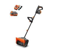FUXTEC, déneigeuse électrique FX-E1SCH20SET | Direction de l'éjection réglable à 60° | Largeur de travail de 31 cm | Portée d'éjection de 5 mètres | Inclus : batterie et chargeur