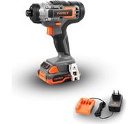 FUXTEC Perceuse-visseuse à percussion sans fil 20V FX-E1IS20 SET avec 1 x batterie 2Ah, 1 x chargeur 1A
