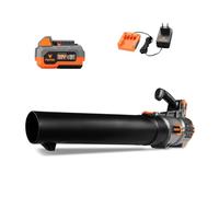 Souffleur de feuilles à batterie 20V FUXTEC FX-E1LB20 - set avec 1 batteries 4Ah et chargeur 2,4A