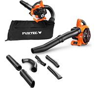 Fuxtec - Souffleur à feuilles mortes à essence FX LBS126 - Souffleur broyeur à feuilles 4 en 1 avec 2 tubes de soufflage et un sac collecteur - Testé classe supérieure 1,4