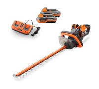FUXTEC • Taille-haie sans Fil • FX-E2HSSET • Taille-haie Batterie 40V • 2 Batteries Li-ION 20V et Double Chargeur • Lame 61 cm • Coupe jusqu'à 26 mm • Poignée arrière orientable