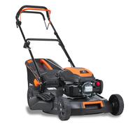 FUXTEC Tondeuse à essence FX-RM5170 - 170cc | 51cm | 28Kg | 4 temps | Autotractée | Fonction mulching | Ejection latérale | Panier de ramassage de 60L | jusqu'à 1000m²
