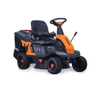 FUXTEC Tondeuse autoportée FX-RMR66, tracteur de pelouse 6 CV, largeur de coupe 66 cm, bac 150 L, hauteur coupe réglable