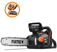 FUXTEC Tronçonneuse sur batterie 2x20V | Longueur de guide 14 pouces | Poids 4,2 kg | Vitesse de chaîne de 15m/s| FX-E2KS