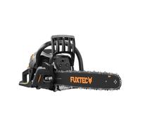 Fuxtec Tronçonneuse Thermique 46 cm - 18 Pouces FX-KS255 Black Edition 54cm3 2 Temps Essence 2,3kW Élagage Ébranchage Bois De Chauffage