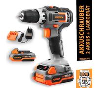 FUXTEC Visseuse sans fil 20V FX-E1BS20 SET avec 2 x batterie 2Ah, 1 x chargeur 1A
