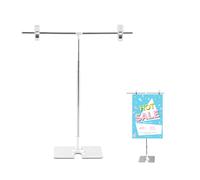 fuxunamz Porte affiche Stand présentation publicitaire - Sol petit présentoir en acier inoxydable, support réglable A3 A4, d'affichage d'information pour les mariages, salons, vente au détail, menus