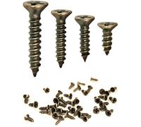 FUXXER® Lot de 100 vis à bois d’aspect vieilli - Aspect laiton ou bronze vieilli - Vis à tête fraisée et empreinte cruciforme - Vis auto-taraudeuses - 2 x 6 mm/8 mm/10 mm et 3 x 12 mm/14 mm