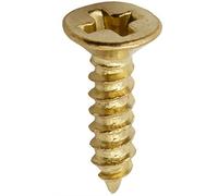 FUXXER® Lot de 100 vis à bois d’aspect vieilli - Aspect laiton ou bronze vieilli - Vis à tête fraisée et empreinte cruciforme - Vis auto-taraudeuses - 2 x 6 mm/8 mm/10 mm et 3 x 12 mm/14 mm, or