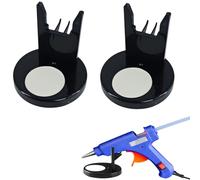 FUyanen Support pour Pistolet à Colle Chaude,2 Support de Pistolet,Base Antidérapante et Antibrûlure pour Pistolet à Colle,Porte-Outil pour Le Bricolage,Les Projets D'artisanat(11 x 18.5 x 3 cm)