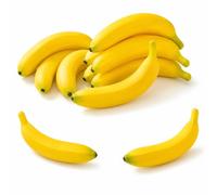 FuYelng 10 Pièces Bananes Artificielles Réalistes, 17 X 3.5cm Faux Banane | Fruits Artificiels Banane Artificiels Banane Proportions Égales, pour Décoration Fêtes Mariages Accessoires Photo Artisanat