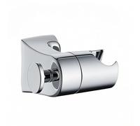 FuYelng Support de Pommeau de Douche Rotatif à 360° Réglable Universel, Support de Douche Sans Perçage Douchette Mural Chromé avec Crochet, pour Salle Bain Hôtel (Argent)