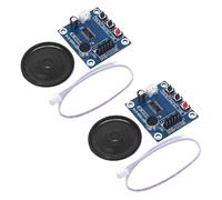 FUZYXIH Carte d'enregistrement vocal ISD1820, haut-parleur de sortie 0,5 W, temps de mémoire de 10 secondes, broche de commande simple pour module d'enregistrement électronique
