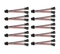 FUZYXIH Lot de 10 bornes de connexion mâle vers femelle, câble électrique pour bandes lumineuses LED, connexion durable