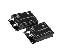 FUZYXIH Multiplexeur coaxial, 1 ligne, transmet les signaux de caméra de surveillance à 2 canaux, mélangeur pour caméra claire, bureau à domicile, combinateur d'affichage CCTV