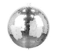 Fuzzix MB40 Boule à Facettes 40 cm - avec Anneaux de Fixation, Boule à suspendre, Légère, Facile à Installer, Miroir Véritable, Idéale pour Soirées Ambiance Disco