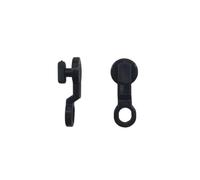 FVDZRFIE 10 Pièces Rail De Rideau Roue Latérale Poulie Carré Roulant | Glissière à anneau de galet de chenille(Black)