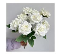 FVDZRFIE Fleur Artificielle 9 Heads Diamond Roses Bouquet Artificial Flower Pink Red Blue White Rose Fake Rose Living Room Decoration Wedding