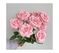 FVDZRFIE Fleur Artificielle 9 Heads Diamond Roses Bouquet Artificial Flower Pink Red Blue White Rose Fake Rose Living Room Decoration Wedding