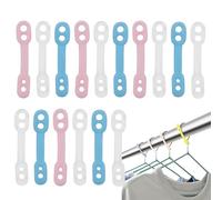 FVPKYUR 5,5x1cm 40 Pièces Boucle De Suspension Coupe-Vent, Crochets De Suspension Coupe-Vent, Crochet De Cintre Antidérapant pour Vêtements De Balcon pour Vêtements, Buanderie, Extérieur