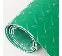 FVTVHEV Tapis de Sol en Caoutchouc antidérapant Tapis de Sol de Garage 1,5 mm d'épaisseur Isolation Anti-vibratoire et Acoustique Tapis de Sol Commercial Découpable Facile à Nettoyer(Vert,0.6x1m)