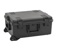 FWIKDUN Mallette à outils étanche avec deux roulettes et poignée télescopique comme valise rigide robuste avec inserts en mousse noire pour chariot à outils, Noir , 62.5 x 50 x 28.5 cm, tendance