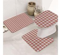 FWJZDSP Clan Maclean Dress Tartan Lot de 3 Tapis de Sol en Flanelle Douce et Lavable pour Un Usage Quotidien