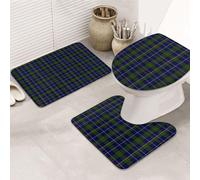 FWJZDSP Clan Macleod of Harris Tartan Lot de 3 Tapis de Sol en Flanelle Douce et Lavable pour Un Usage Quotidien