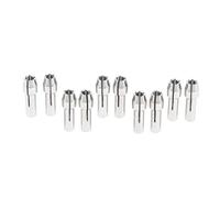 Fxzqgnh 10 Pièces Mandrin de Perceuse Mini Mandrin Collet En Acier Inoxydable Outil Rotatif Embout Écrou de Serrage Adapté pour Atelier Travaux Manuels Modéli, 3.2mm