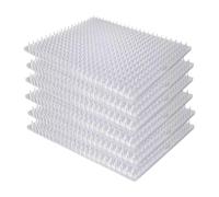 Fxzqgnh 12 Pièces Tapis Anti-Chats Barrière Animale Tapis de Repos Fonction Répulsive pour Animaux Matériau PP Convenant à Mobilier Maison Jardin Fenêtre, 6 Pièces Transparentes