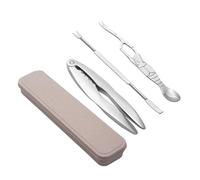 Fxzqgnh 3 Pièces Pince à Crabe En Acier Inoxydable Ergonomique Pince à Crabe Poignée Antidérapante Ouvre-Coquille de Fruits de, Ensemble De 3 Pièces Pour Crabe Pince À Dents De Requin