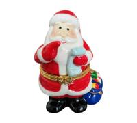 Fxzqgnh Boîte à Bijoux Noël Coffret Décoratif à Charnière Organiseur Souvenirs Céramique Artisanale Rangement Bagues Adaptée à Cadeau Décoration Intérieure Ch, Le Père Noël