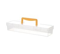 Fxzqgnh Boîte à Outils Coffret de Transport Bac à Outils Valise de Bricolage en Polypropylène Solide pour une Protection Fiable Adapté pour les Pièces, Jaune 33.3x9.3x6cm