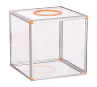 Fxzqgnh Boîte de Tirage Au Sort Transparente En Acrylique Boîte de Boîte à Dons Boîte à Billets Anti-rouille Visibilité Claire Adaptée à La Collecte de F, Petit