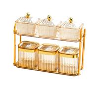 Fxzqgnh Boîtes de Rangement Alimentaire, Plateau à Noix Décoratif, Organisateur de Rangement Alimentaire, Plateau à Collations avec Couvercle, Style Nordique, Carré D'or