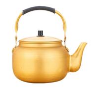 Fxzqgnh Bouilloire En Aluminium Jaune, Bouilloire à Vin de Riz Coréenne avec Couvercle, Accessoire de Cuisine, Théière, Bouilloire à Lait pour La Plaque, 6L