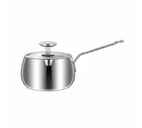 Fxzqgnh Casserole à Lait Compatible Induction Mini Casserole En Acier Inoxydable Chauffage Uniforme Petit Récipient à Lait