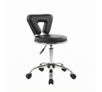 Fxzqgnh Chaise Coiffeur Pivotante Dossier Découpé Chaise Salon Pivotante Pivotant Siège Roulant, Rouge